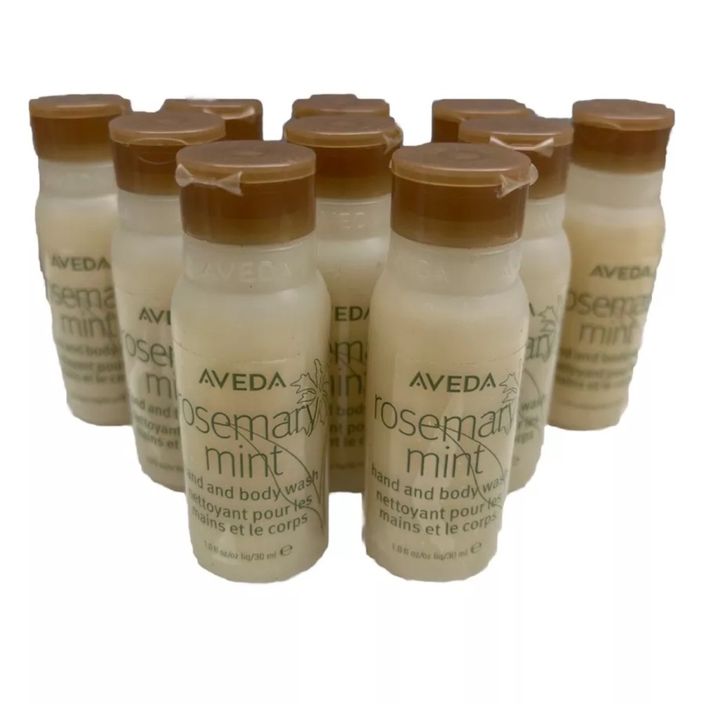 Aveda Rosemary Mint Hand and Body Wash 1 oz Set of 10 - Travel Size